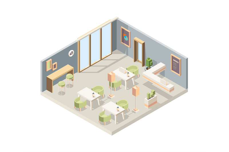 restaurant-isometric-cafe-modern-interior-storefront-walls-3d-furnitu