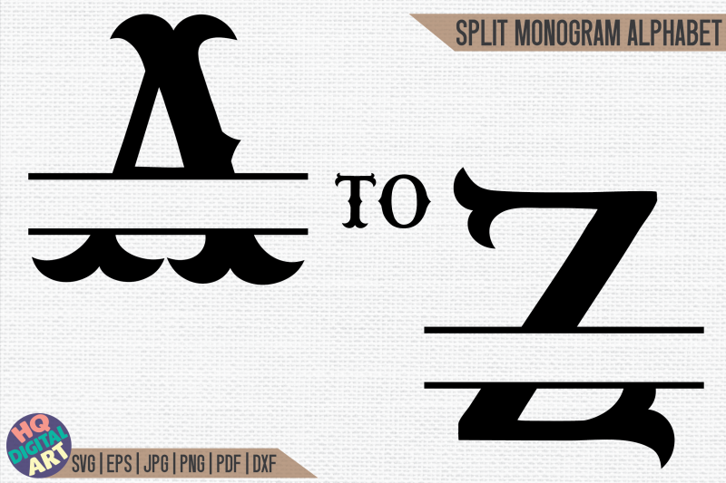 western-split-monogram-alphabet-svg-26-split-letters