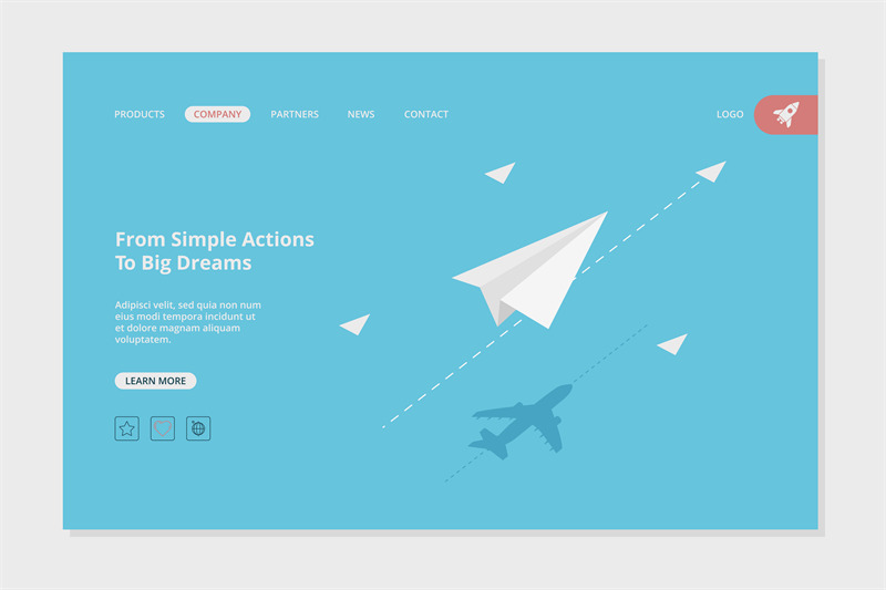 airplane-landing-success-business-web-page-concept-picture-with-paper