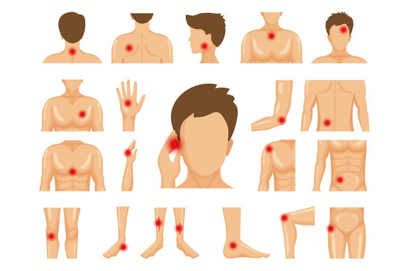 body-pain-physical-injury-human-trauma-symbols-on-legs-shoulders-hand