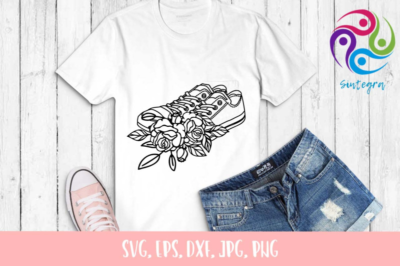 floral-sneakers-svg-file