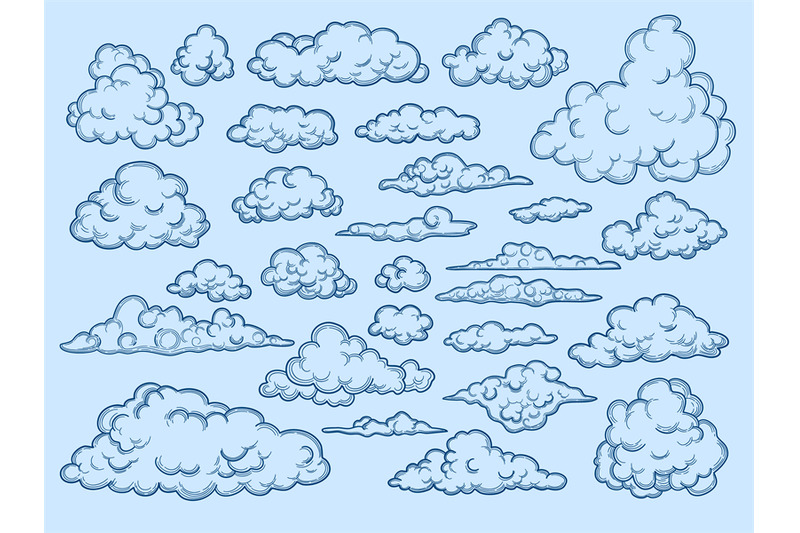 clouds-sketch-decorative-sky-elements-weather-clouds-vector-cloudscap