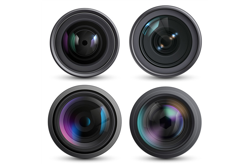 optical-lens-realistic-photo-camera-digital-zoom-aim-photo-reflection