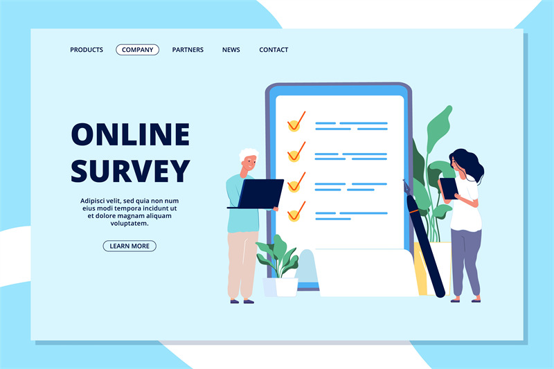 online-survey-landing-page-choice-list-quality-questionnaire-people