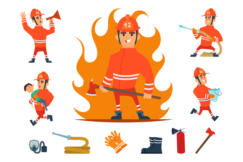 firemen-and-equipments-fireman-profession-working-cartoon-tools-chi