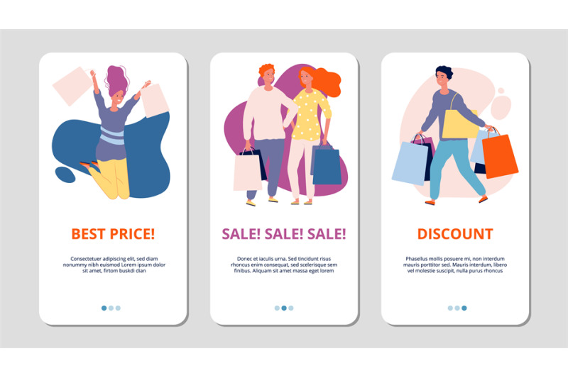 sale-mobile-pages-discount-and-special-price-app-vector-banners-with