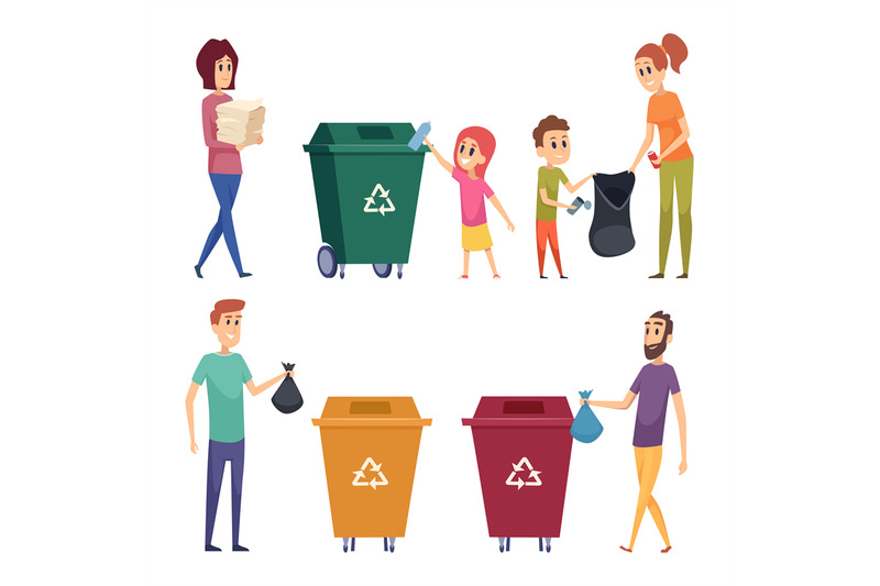 sorting-garbage-people-recycling-and-cleanup-garbage-natural-protect