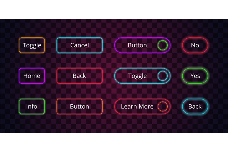 neon-buttons-glow-web-entering-click-lighting-buttons-digital-badges