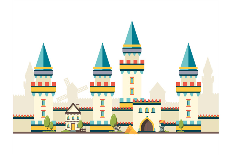 castle-with-towers-horizontal-brick-wall-from-castle-with-big-wooden