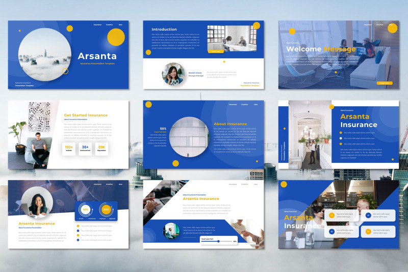 arsanta-insurance-keynote-templates