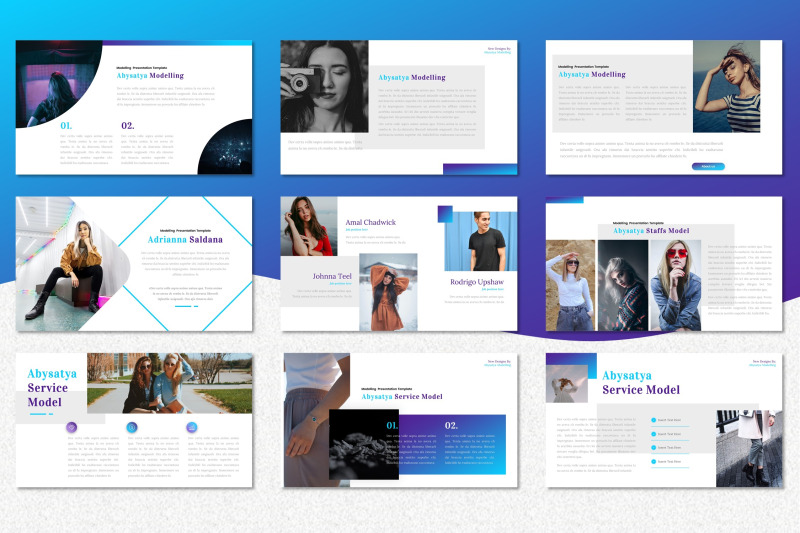 abysatya-modelling-keynote-templates