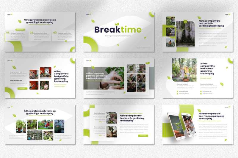 althea-gardening-keynote-templates