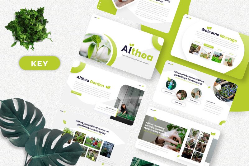 althea-gardening-keynote-templates