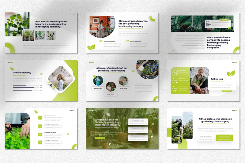 althea-gardening-keynote-templates