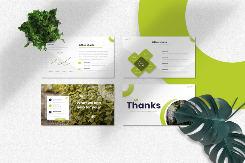 althea-gardening-keynote-templates