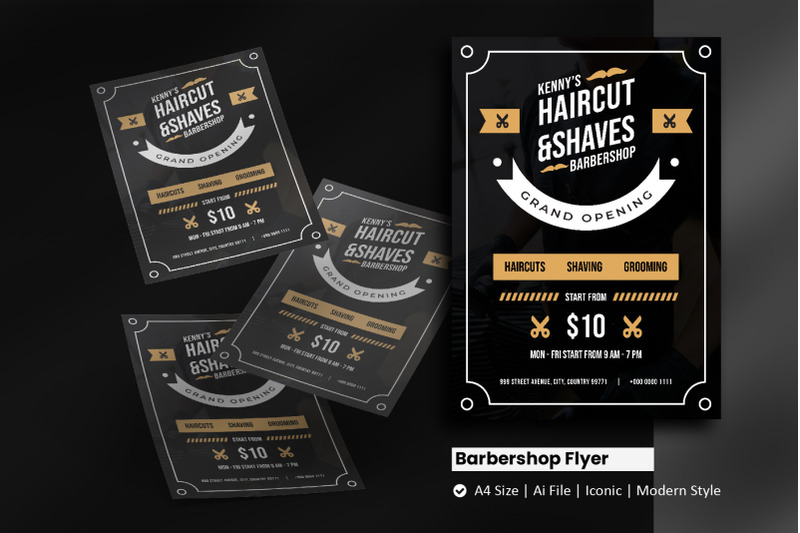 barbershop-brochure-template