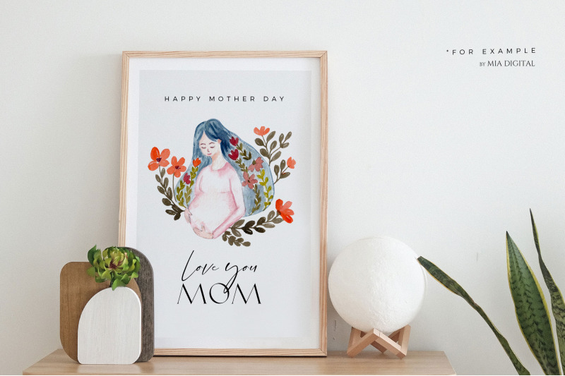watercolor-mom-with-flowers-clipart-happy-mother-day-png-clip-art