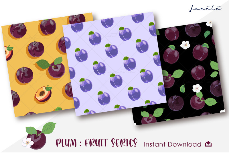 plum-fruit-seamless-pattern-background