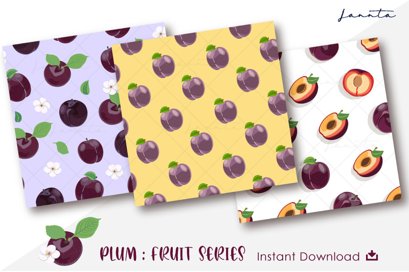 plum-fruit-seamless-pattern-background