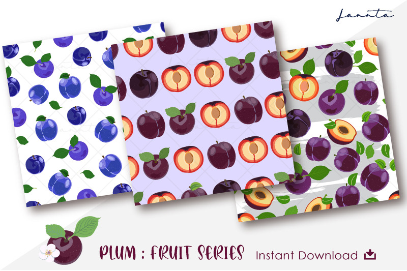 plum-fruit-seamless-pattern-background