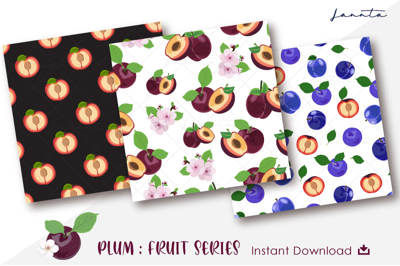 plum-fruit-seamless-pattern-background