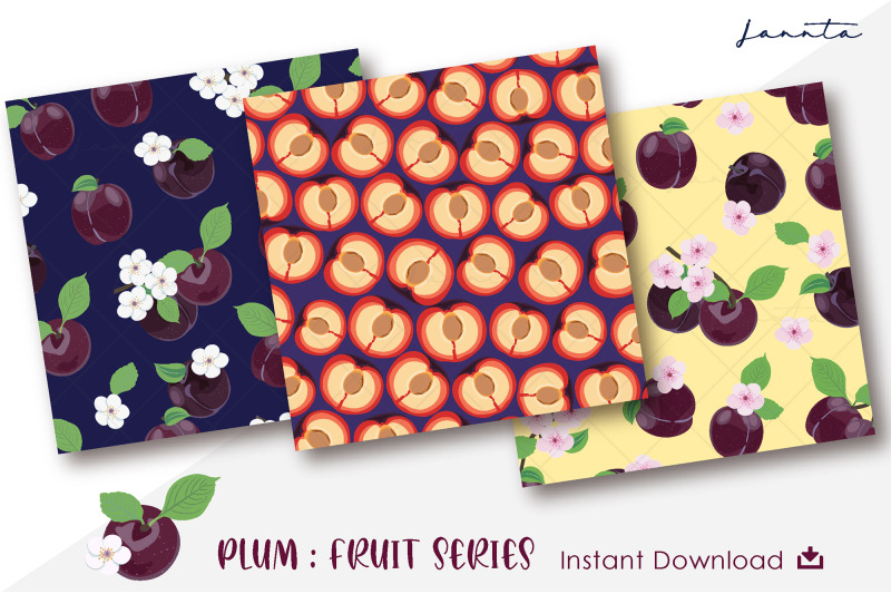 plum-fruit-seamless-pattern-background