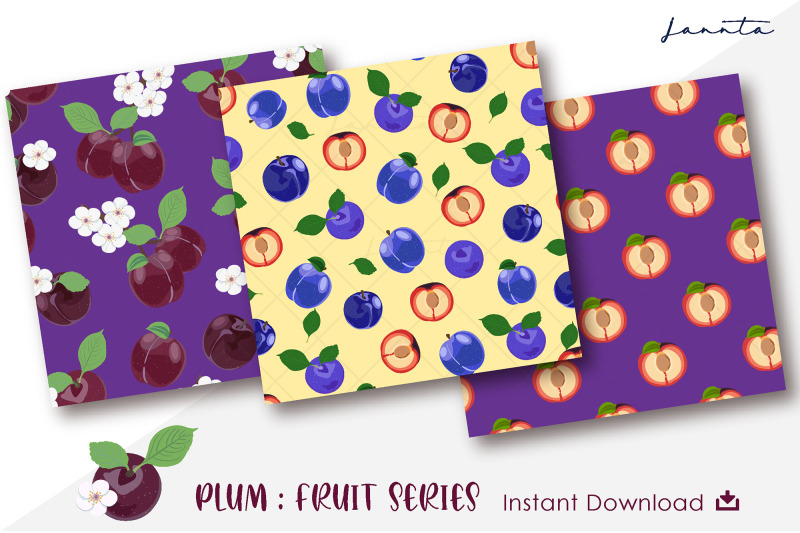 plum-fruit-seamless-pattern-background