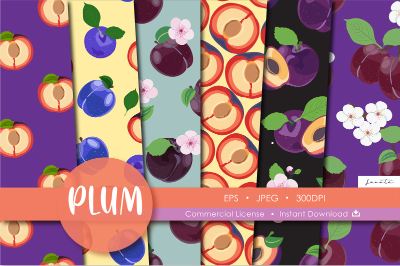 plum-fruit-seamless-pattern-background