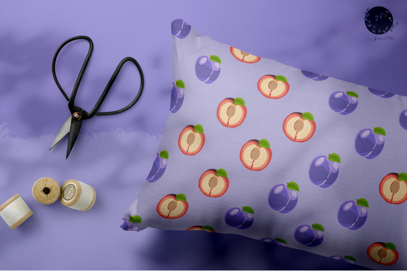 plum-fruit-seamless-pattern-background