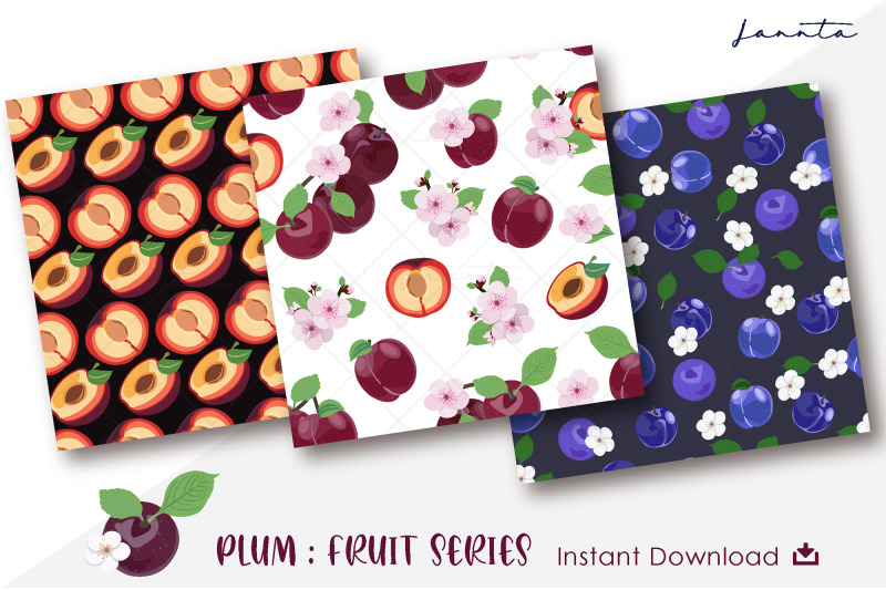 plum-fruit-seamless-pattern-background