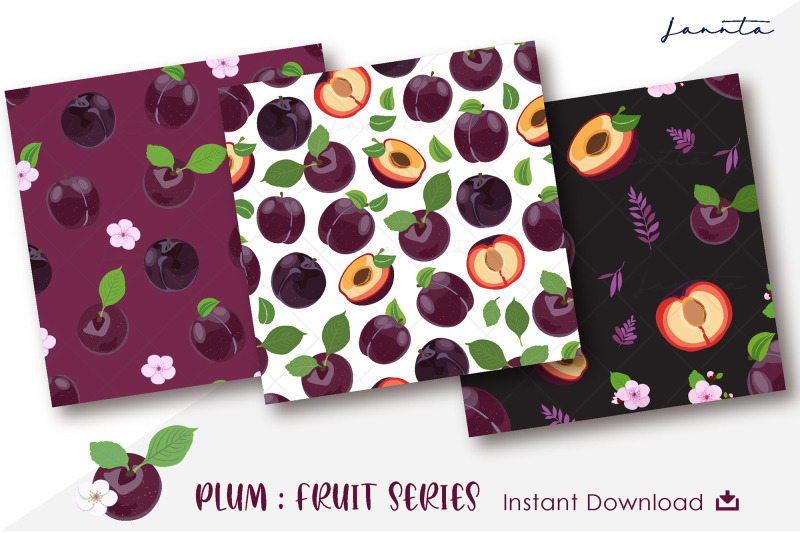 plum-fruit-seamless-pattern-background