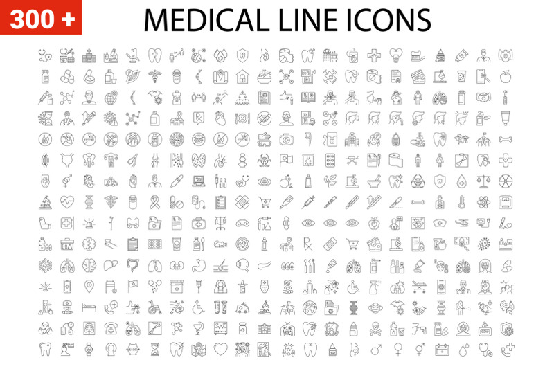medical-vector-line-icons-set