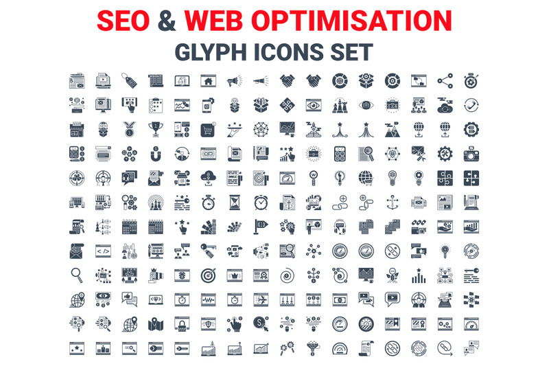 seo-amp-web-glyph-vctor-icons-set