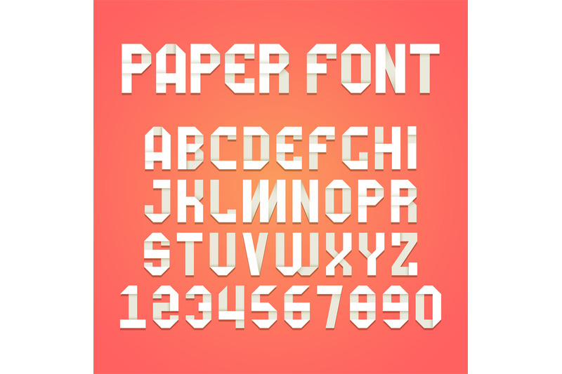 origami-alphabet-paper-folding-font-typography-ribbon-shadow-letters