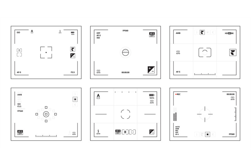 camera-viewfinder-dslr-ui-interface-template-with-pictograms-lens-foc