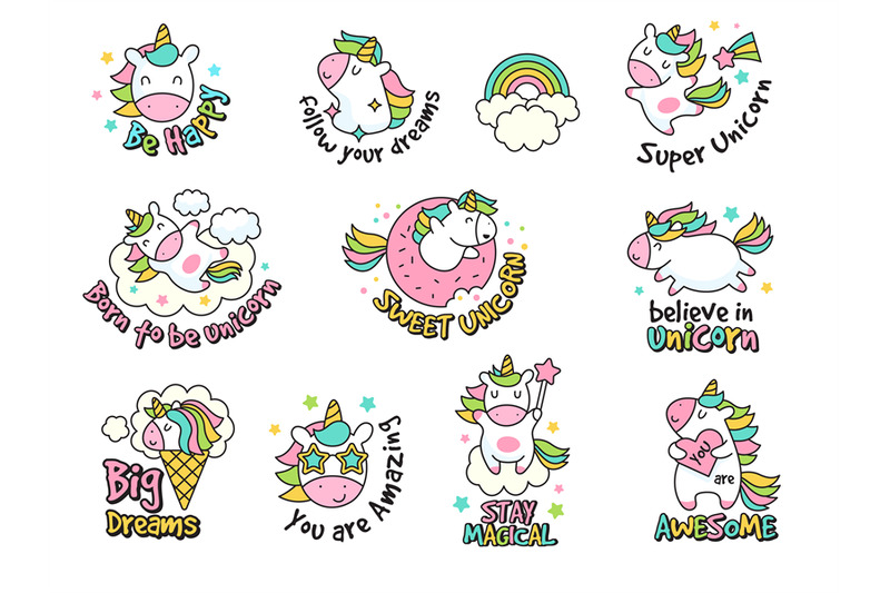unicorn-labels-collection-retro-fashioned-stickers-and-badges-with-fa