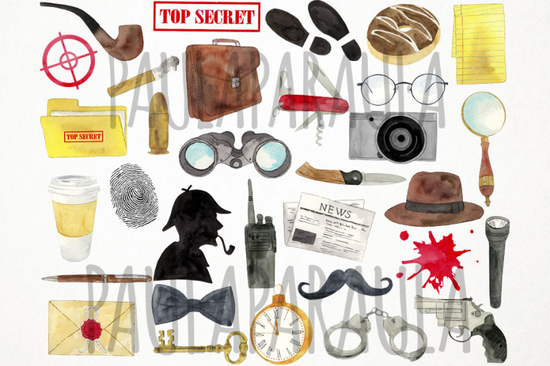 watercolor-detective-clipart-secret-agent-clipart