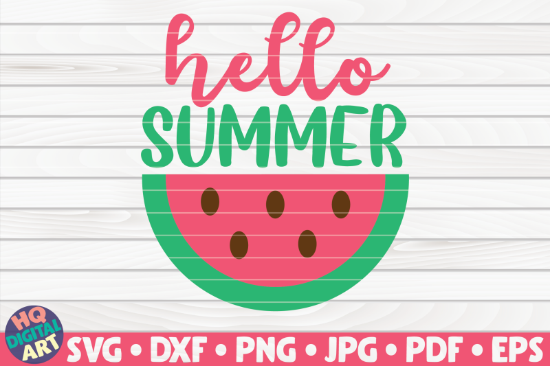 hello-summer-with-watermelon-svg