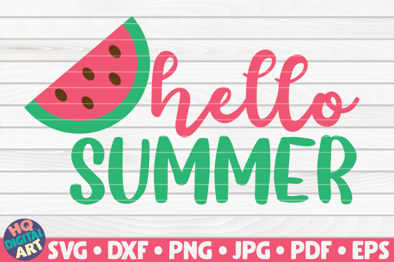 hello-summer-with-watermelon-svg