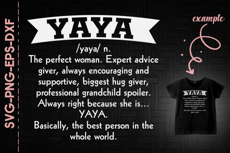 yaya-defination-mama-mothers-day-gift