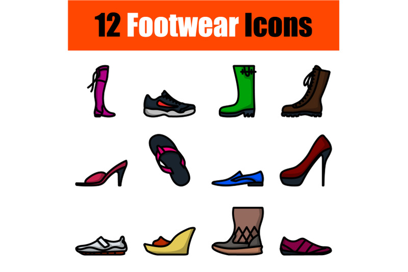 footwear-icon-set