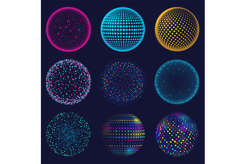 dotted-neon-3d-sphere-abstract-atomic-dotted-spheres-3d-grid-glowing