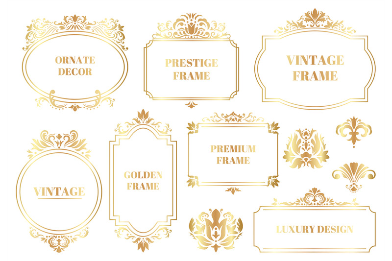 damask-ornamental-frames-antique-baroque-floral-golden-border-frames
