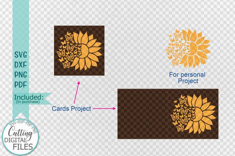 pop-up-sunflower-butterflies-card-svg-dxf-cut-out-template