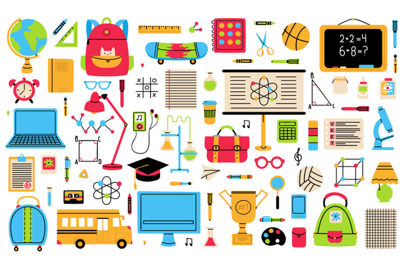back-to-school-elements-school-hand-drawn-symbols-globe-school-bus