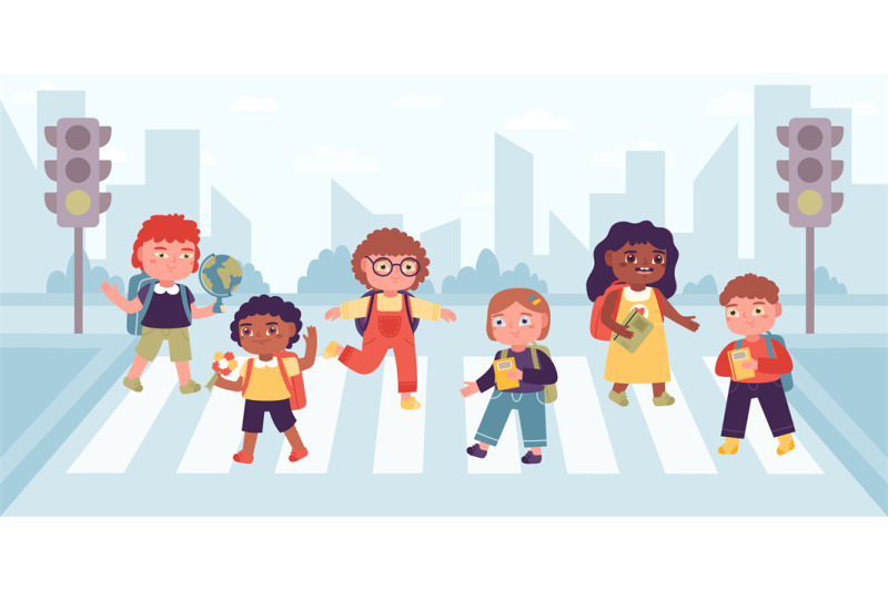 crosswalk-children-elementary-school-pupils-crossing-street-on-cross