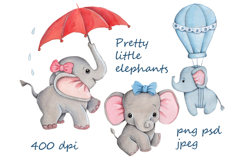 pretty-little-elephants-watercolor-illustrations-for-children