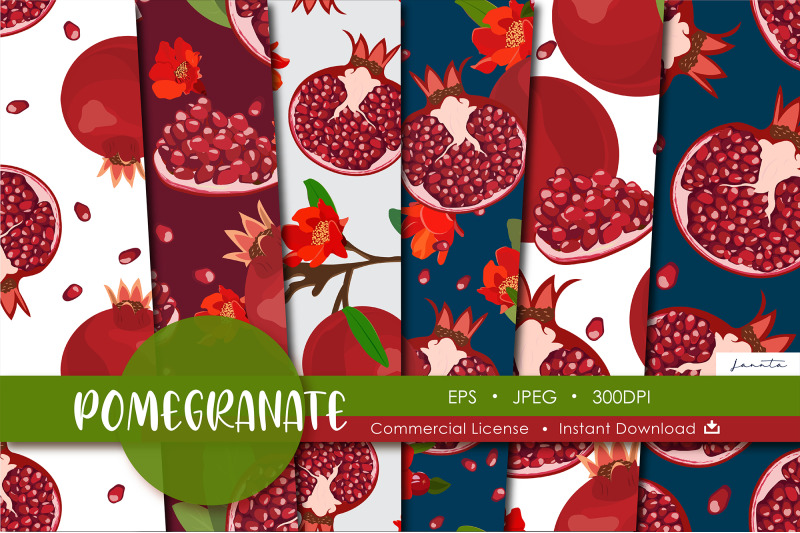 pomegranate-fruit-seamless-pattern-background