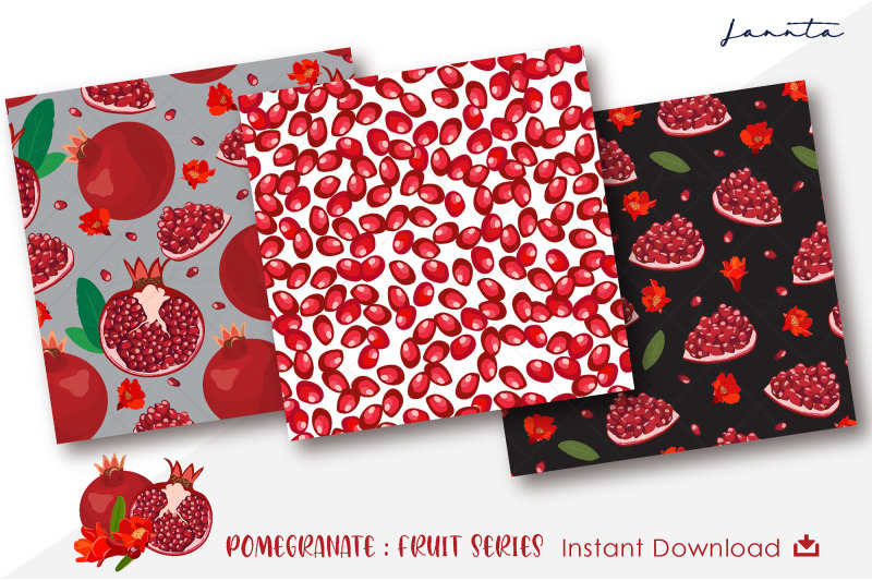 pomegranate-fruit-seamless-pattern-background