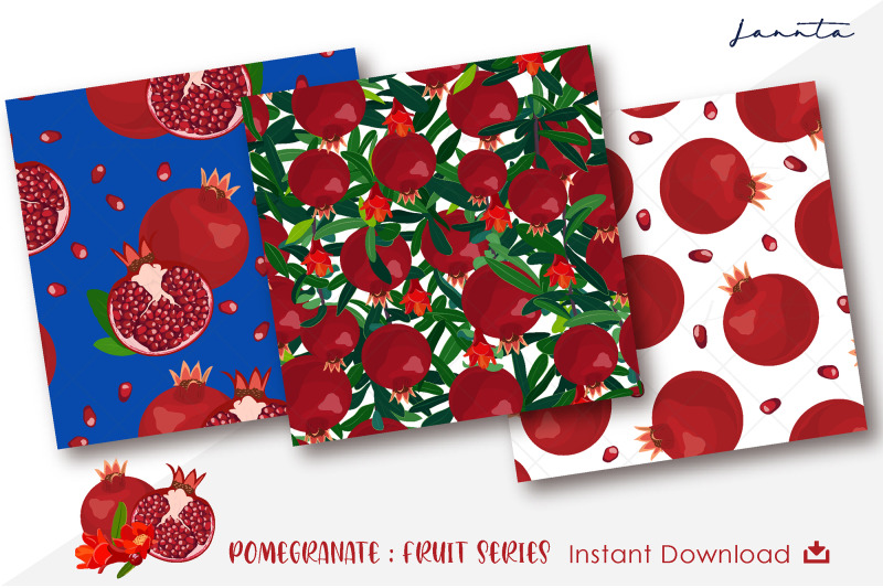 pomegranate-fruit-seamless-pattern-background